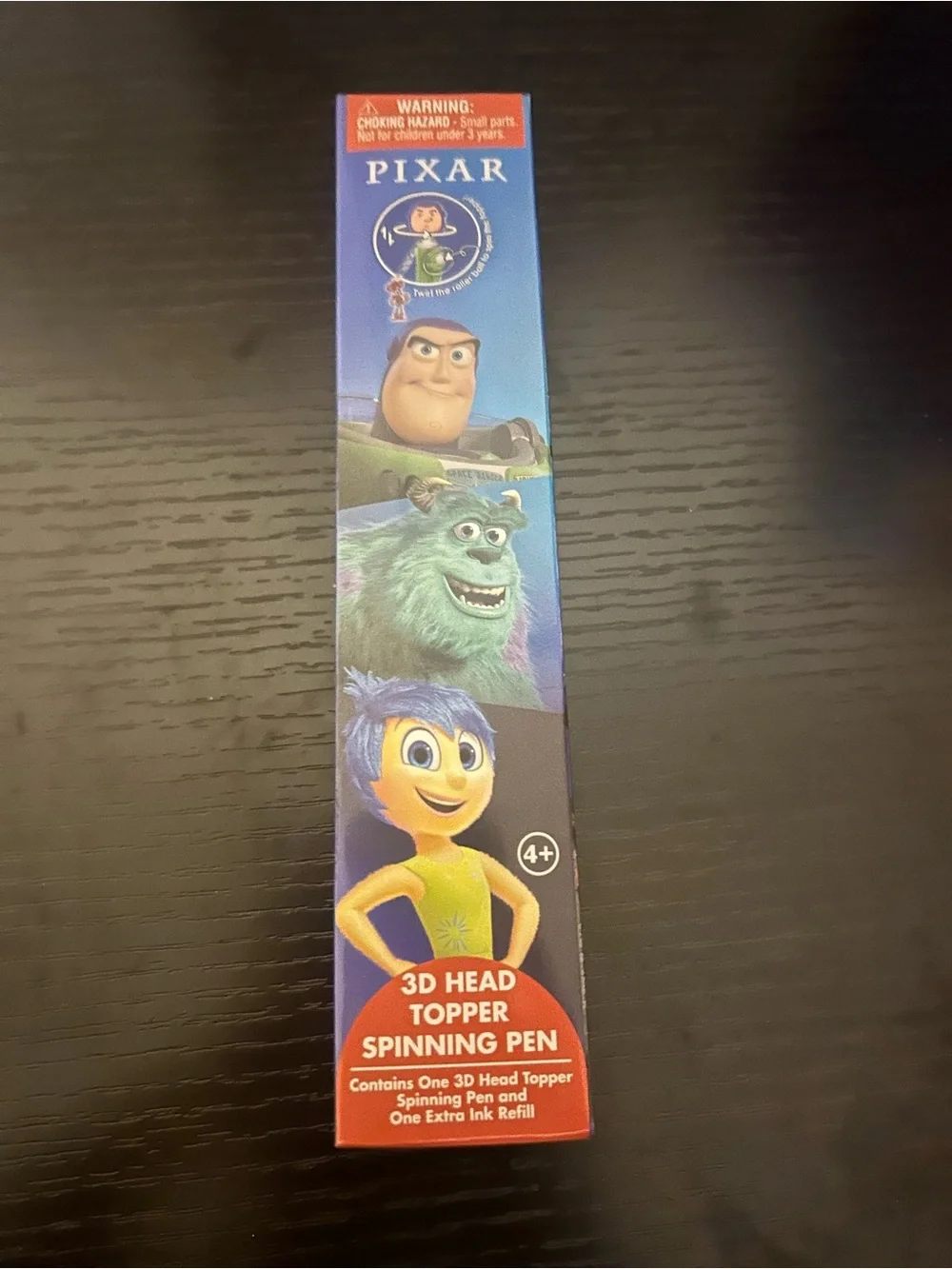 Pixar Head Topper Spinning Pen - Blue